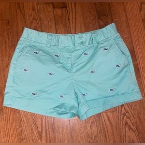 Vineyard Vines Teal Women’s Shorts w/ whales - Size 2